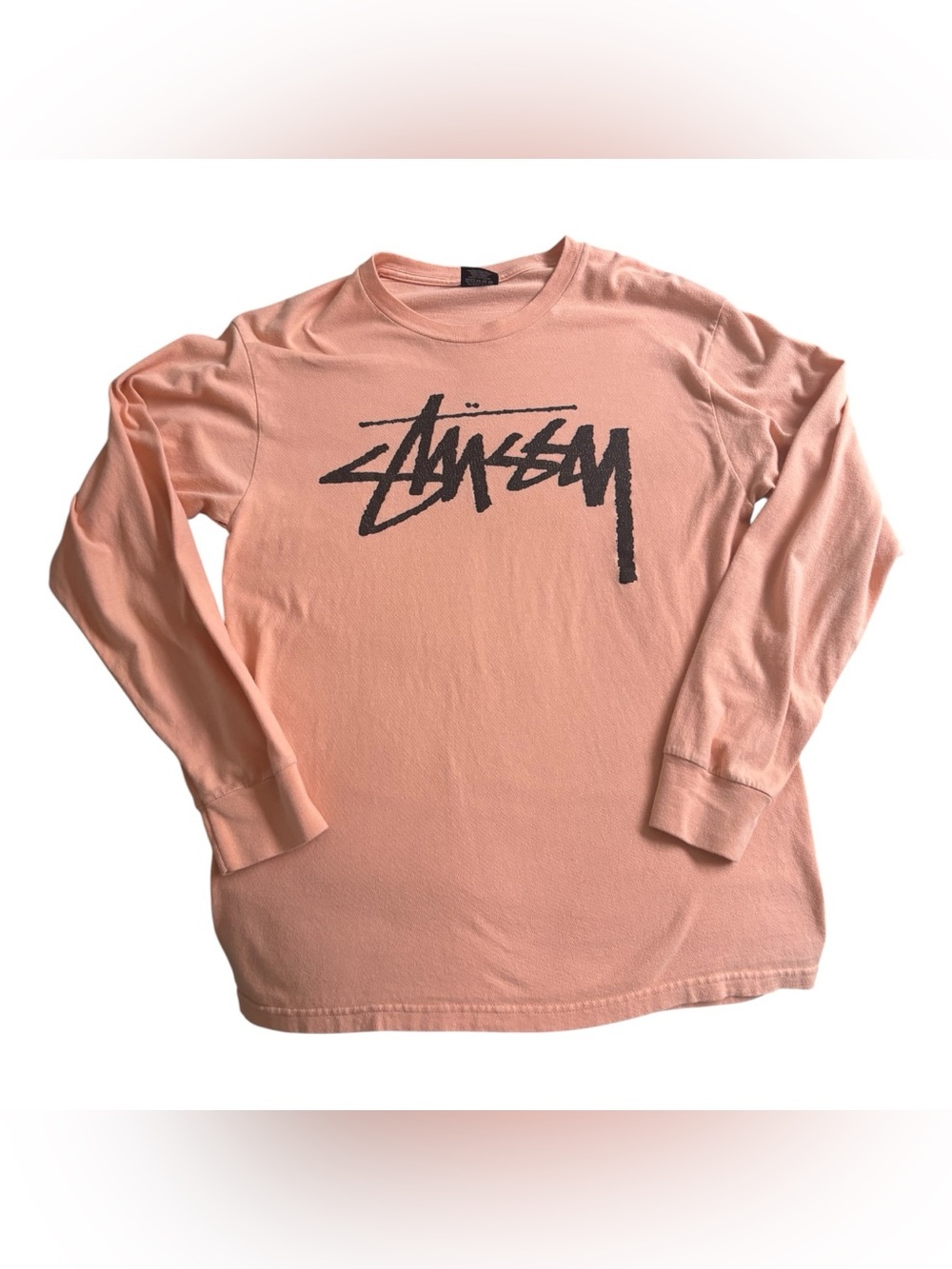 Stussy long sleeve salmon T-shirt